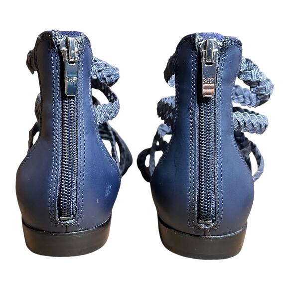 Marc Fisher Blue Gladiator Sandals w/ Back Zipper - Picture 6 of 6
